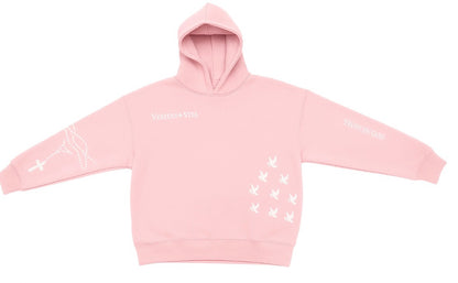 Baby pink, Dark green and Navy blue, Oversized hoodies